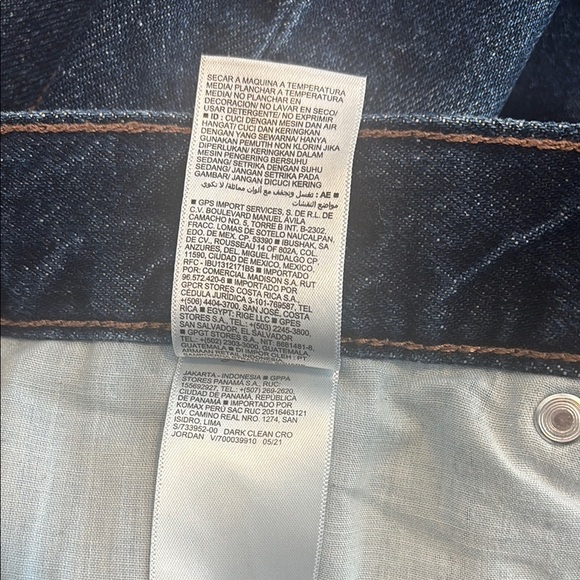 Old Navy 8 Women's High-Rise Dark Blue Slouchy aaaaaaa Straight Leg Jeans - Picture 4 of 8